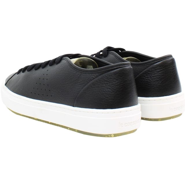 Le Coq Sportif Le Coq Sportif Women's Jane Lace-Up Black Smooth Leather Trainers - 3