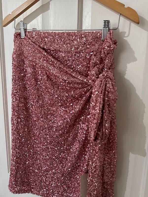 Never Fully Dressed Never Fully Dressed jaspre sequin wrap skirt