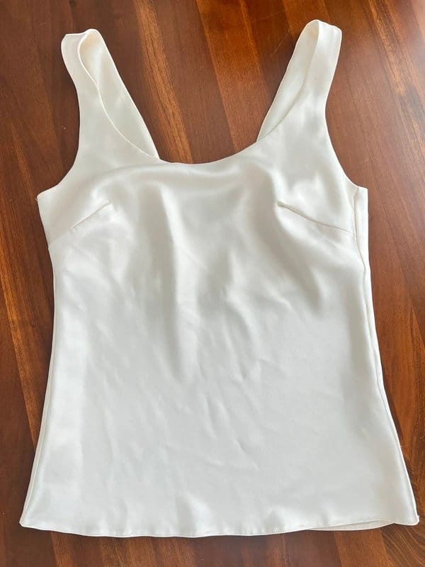 ASOS Cream Satin Scoop Neck Camisole