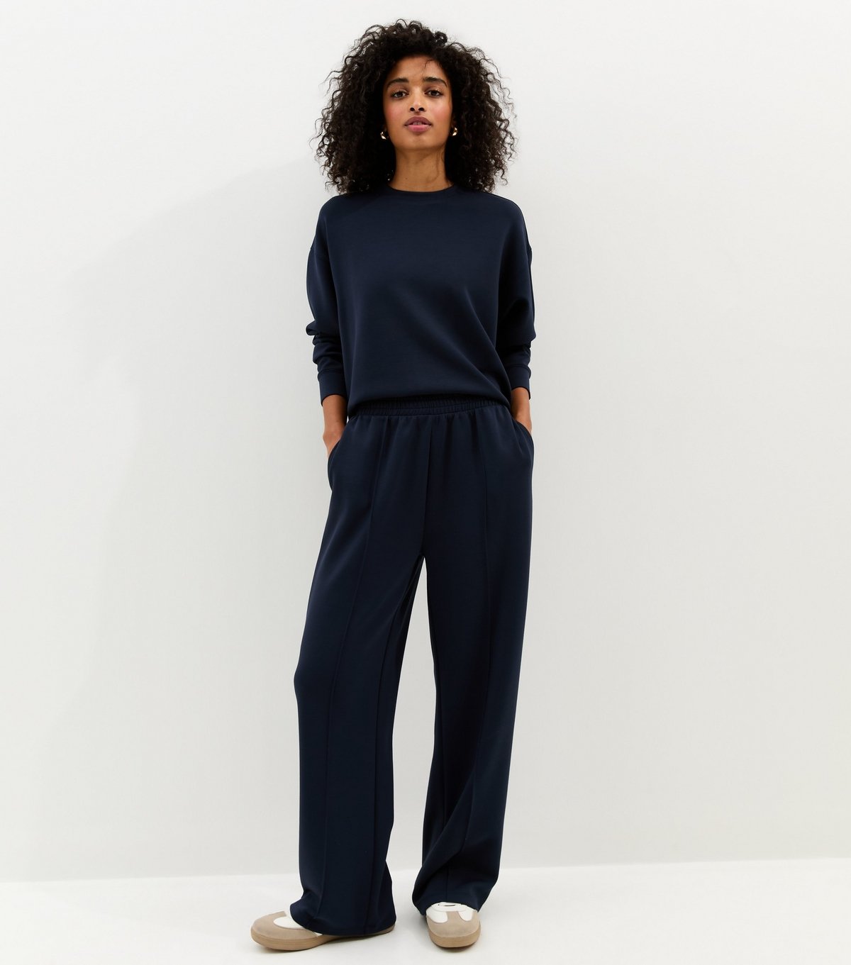 New Look Women's Premium Navy Jersey Joggers New Look - 3