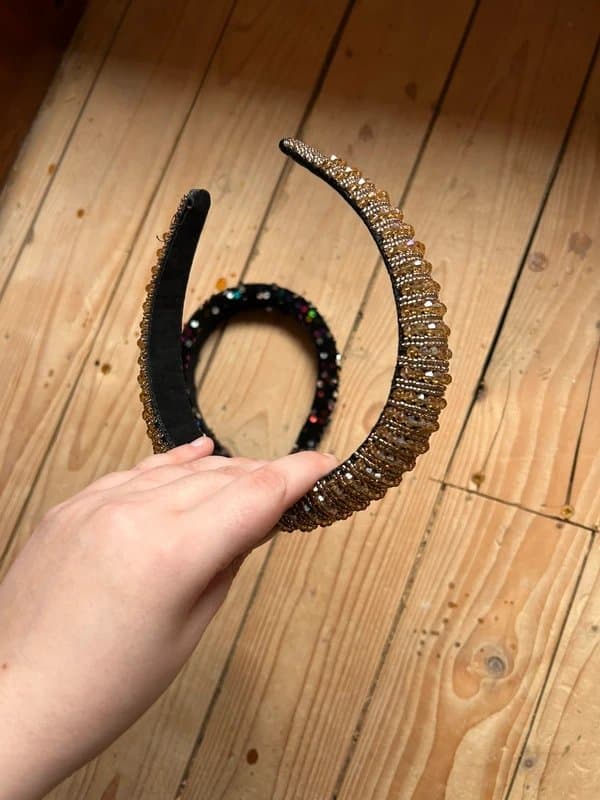 ASOS Set of glitter beaded embellished sequin velvet headbands