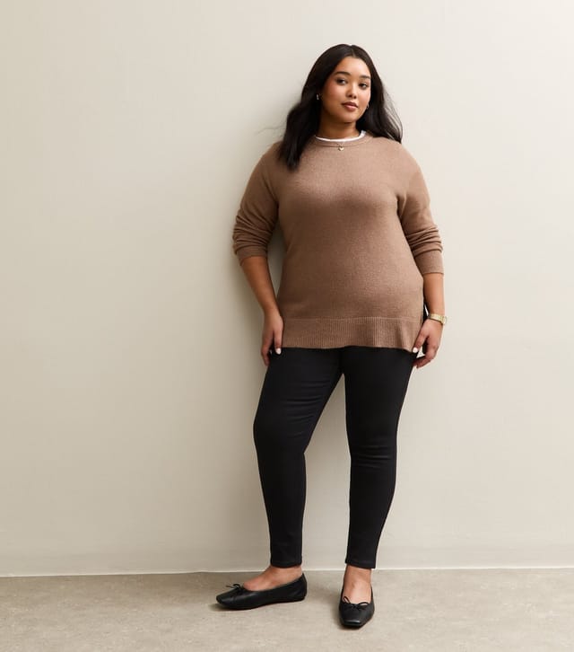 New Look Women's Plus Size Black Emilee Jeggings Curves New Look - 2