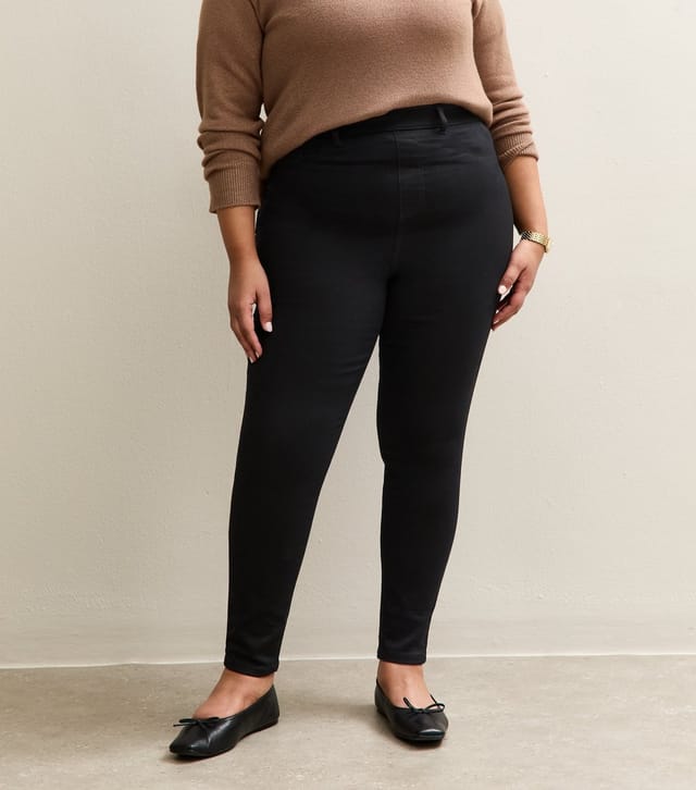 New Look Women's Plus Size Black Emilee Jeggings Curves New Look - 3