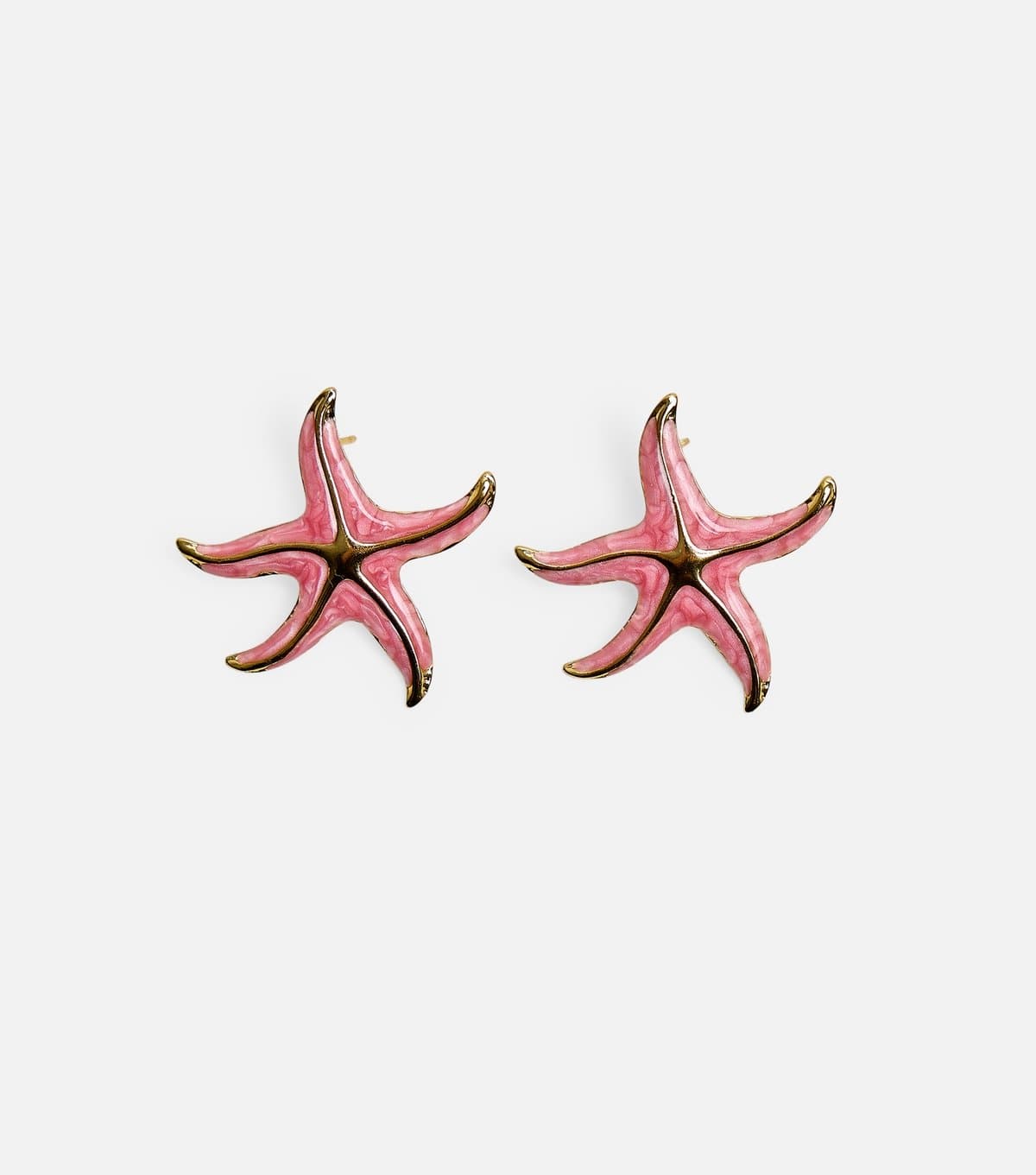 Public Desire Public Desire Light Pink Starfish Stud Earrings