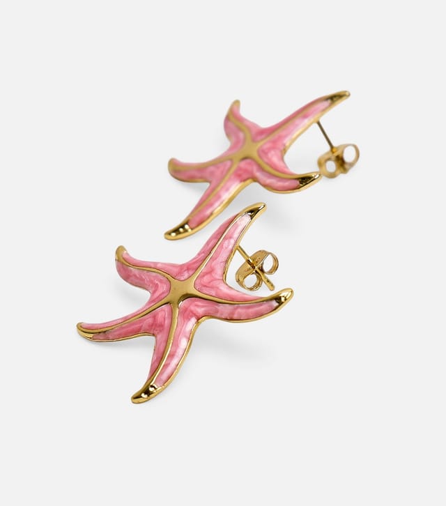 Public Desire Light Pink Starfish Stud Earrings Public Desire New Look - 3