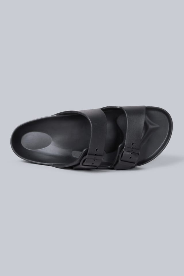 Animal Animal Men's 'Shore' Lightweight Comfortable Adjustable Outdoor Slip On Sliders in Black - 2