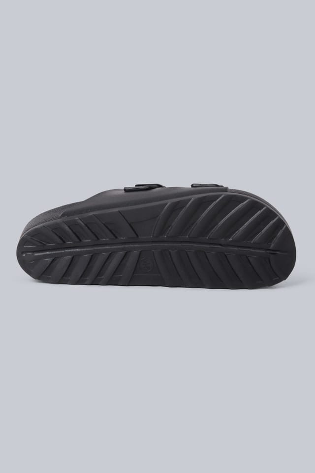 Animal Animal Men's 'Shore' Lightweight Comfortable Adjustable Outdoor Slip On Sliders in Black - 3