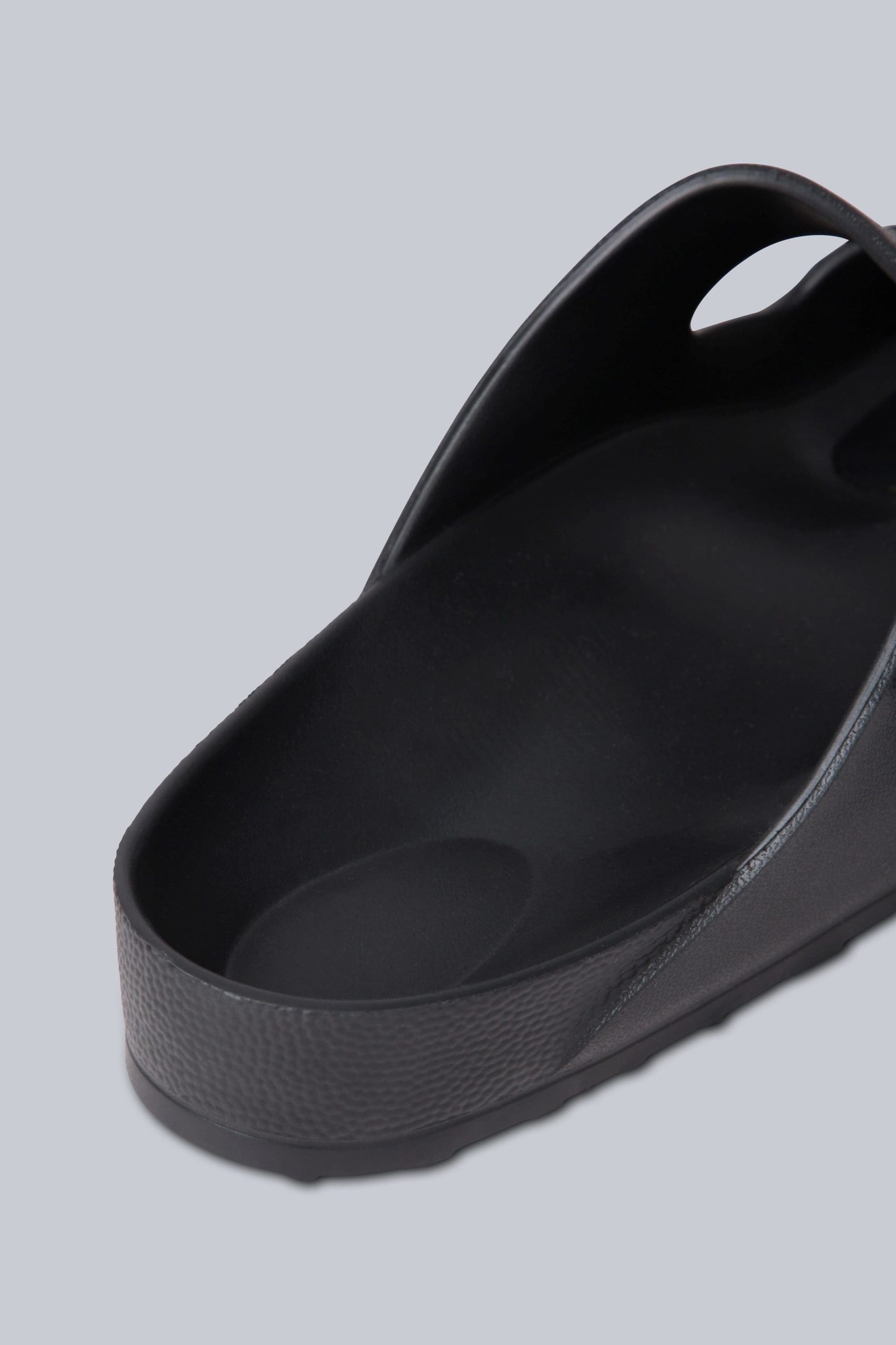 Animal Animal Men's 'Shore' Lightweight Comfortable Adjustable Outdoor Slip On Sliders in Black - 4