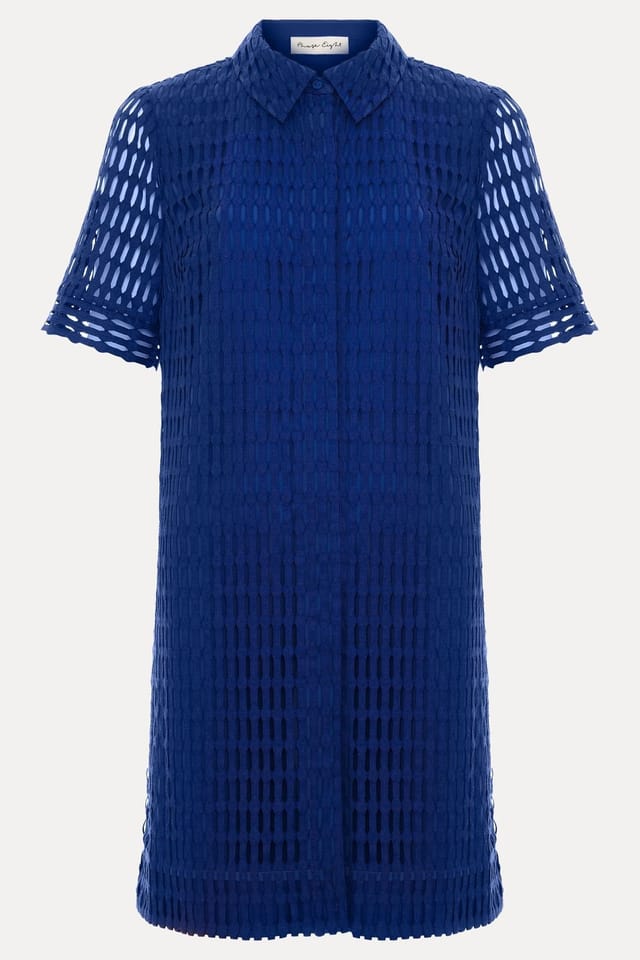 Phase Eight Phase Eight Women's Alina Lace Tunic Dress in Cobalt - 2