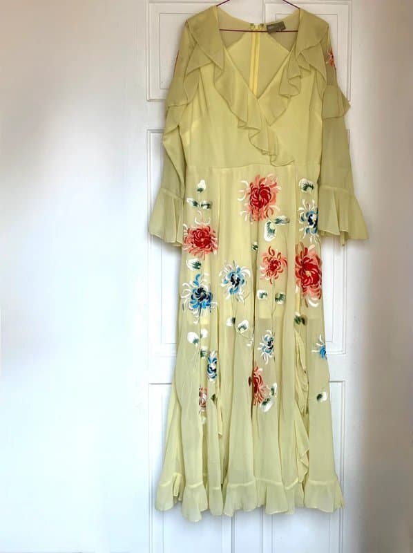 ASOS ASOS embroidered floral dress size uk 14