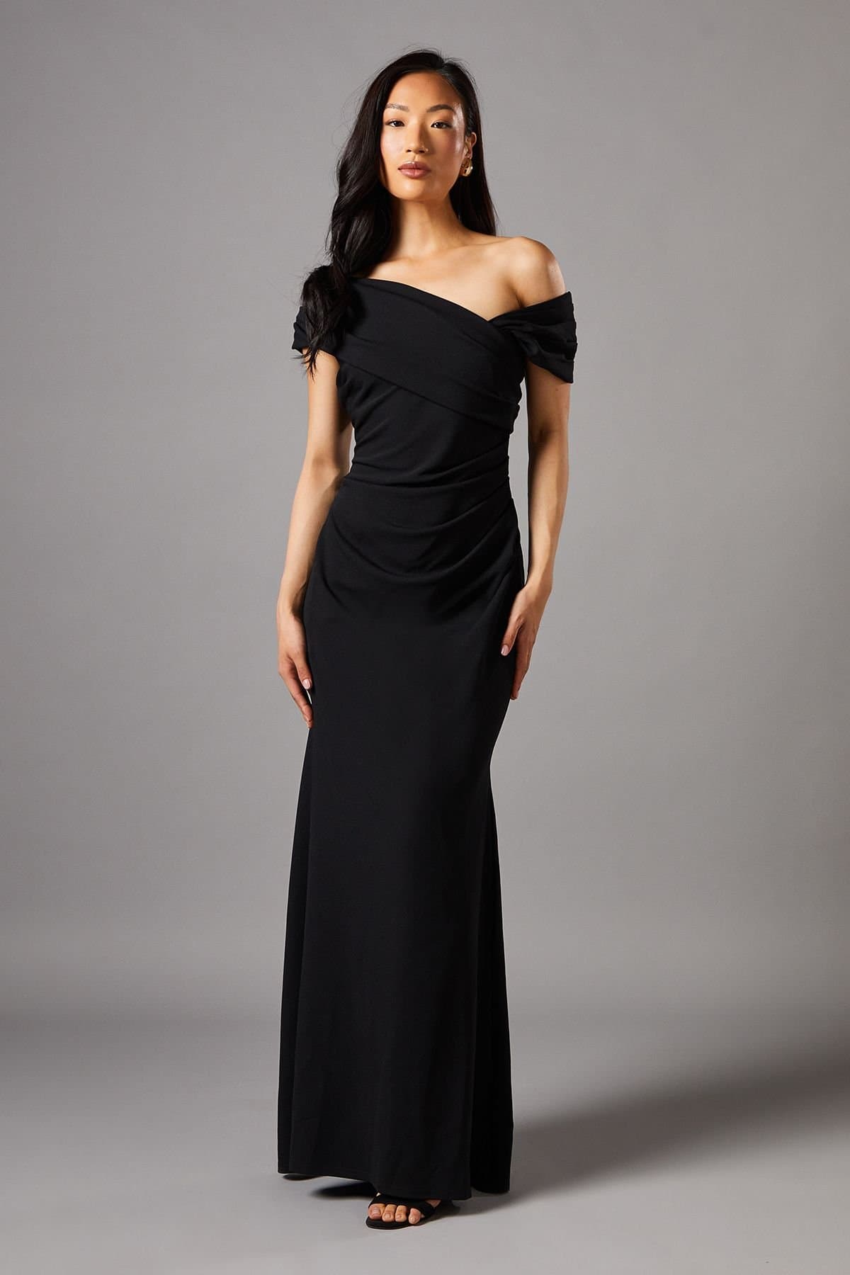 Coast Coast Women's Scuba Maxi Dress in Black