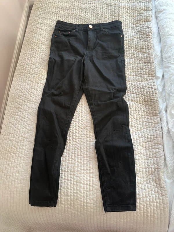 ASOS ASOS Design Black High Waisted Skinny Jeans UK 28W/30L (UK 10)