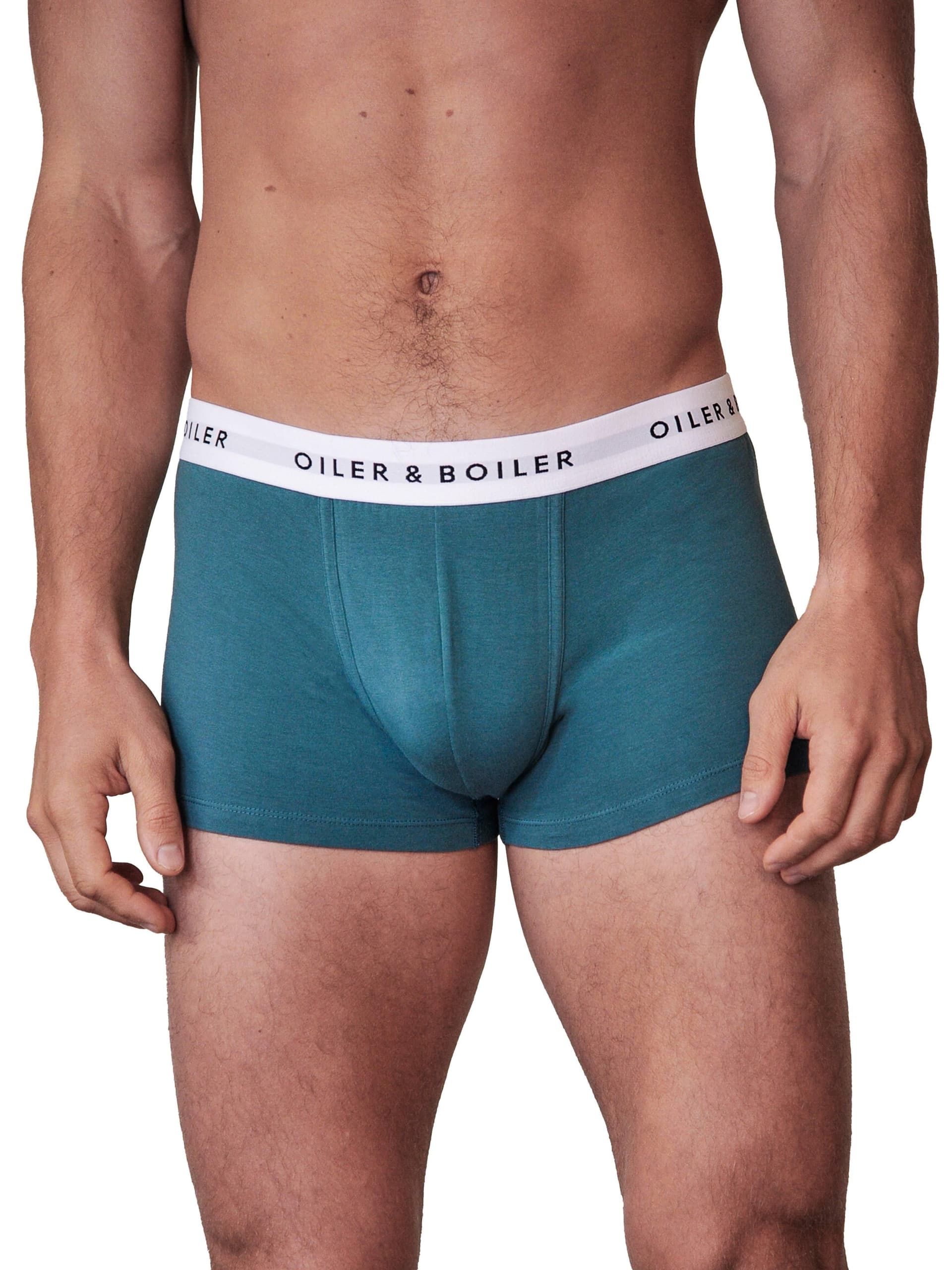 Oiler & Boiler Oiler & Boiler Men's Classic Boxer Brief in Dark Green