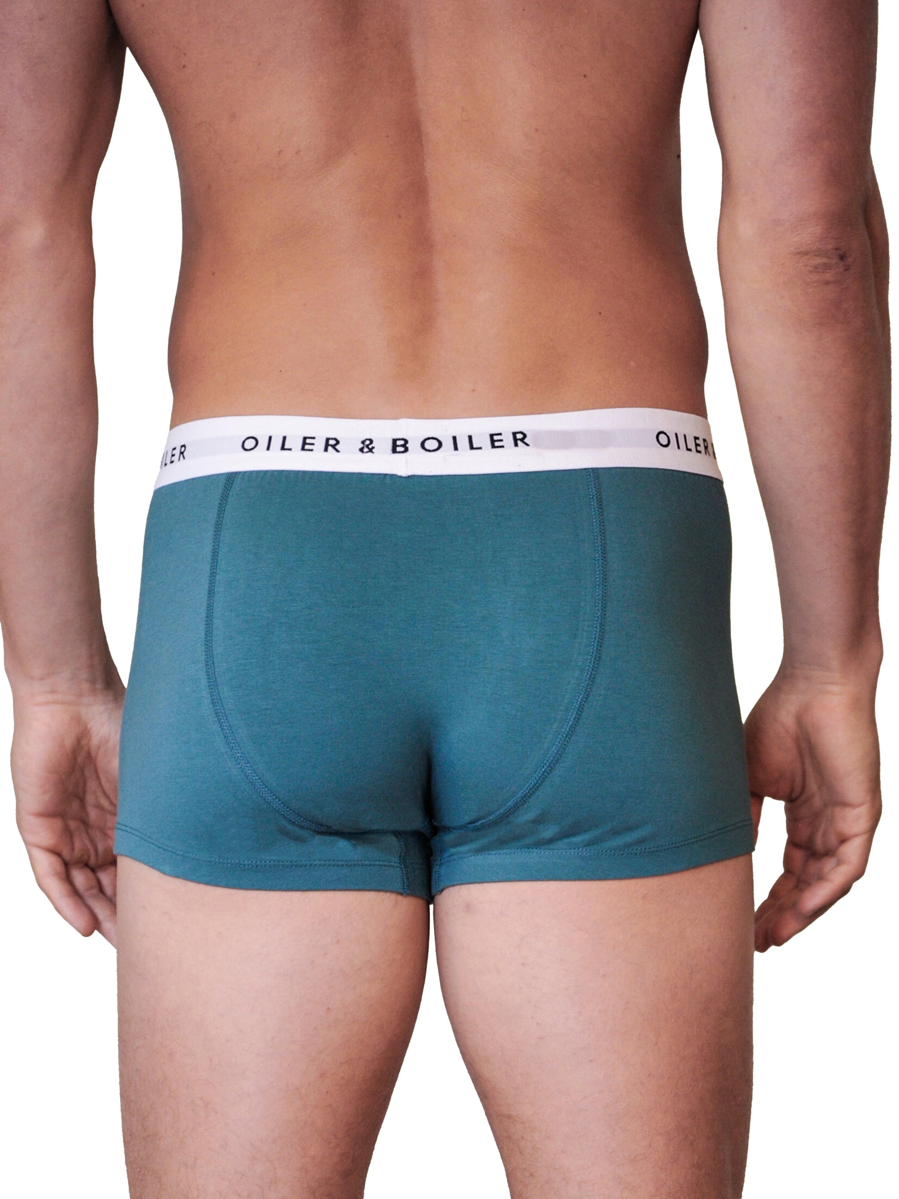Oiler & Boiler Oiler & Boiler Men's Classic Boxer Brief in Dark Green - 2