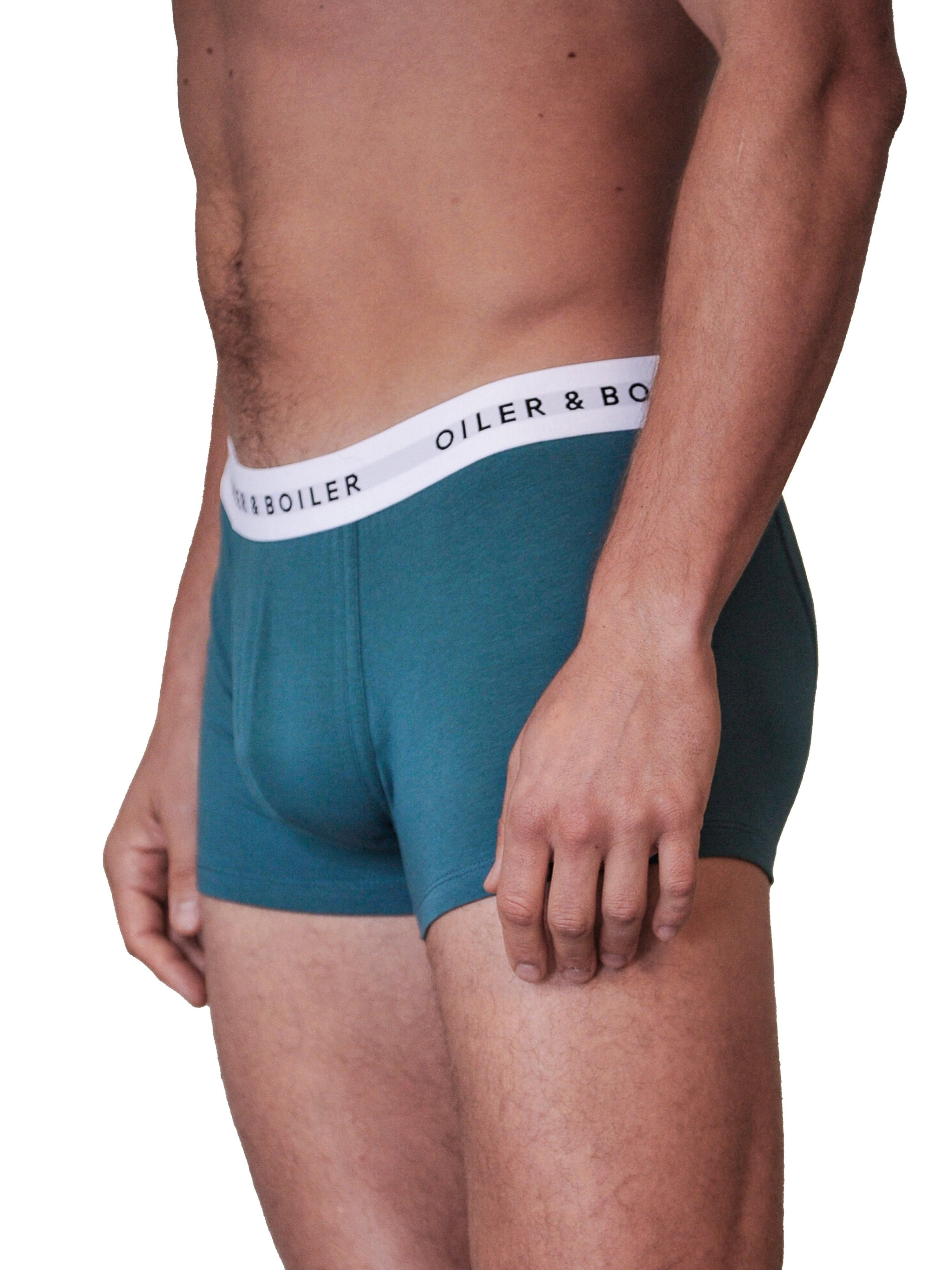 Oiler & Boiler Oiler & Boiler Men's Classic Boxer Brief in Dark Green - 3
