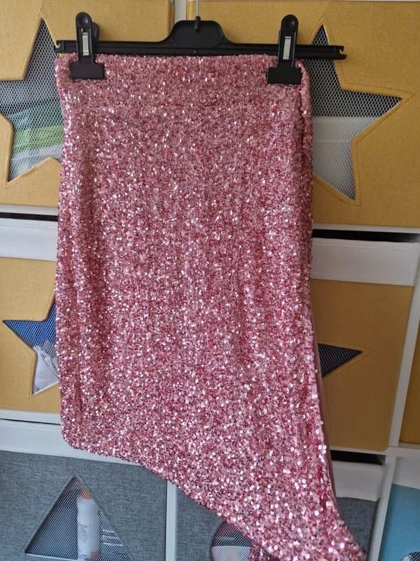 Never Fully Dressed Never fully dressed women's Pink Sequin Mini Jaspre Skirt size 8