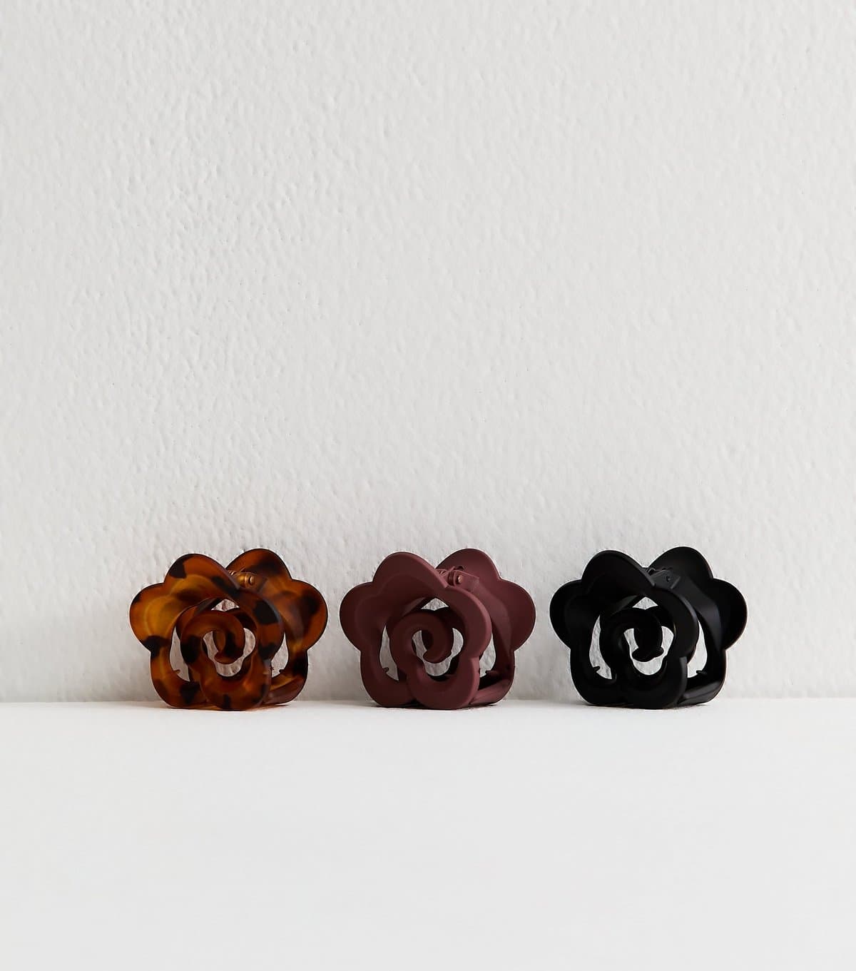 New Look Pack Of 3 Multicoloured Rose Mini Hair Clips New Look