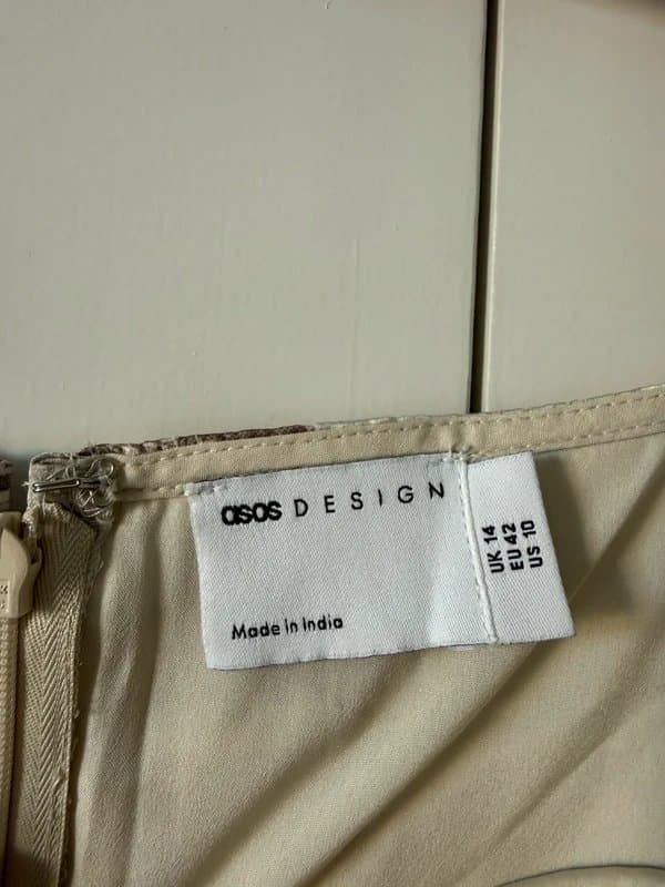 ASOS Design ASOS frill detail satin corset mini dress