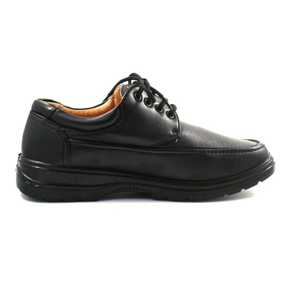 Smart Uns Smart Uns Men's Apron 4 Eye Tie Shoes in Black