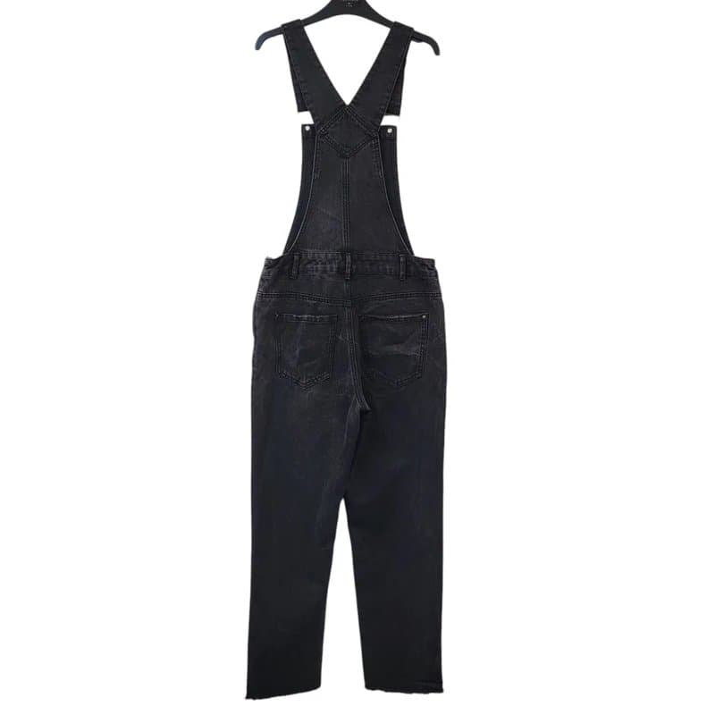 New Look New Look Black Tapered Leg Denim Dungarees UK Women's Size 8 W26-28 L26