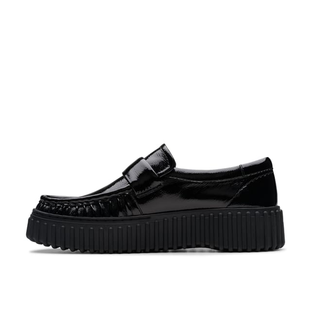 Clarks Clarks Women's Torhill Mocc Black Patent Slip Ons, Torhill - 2