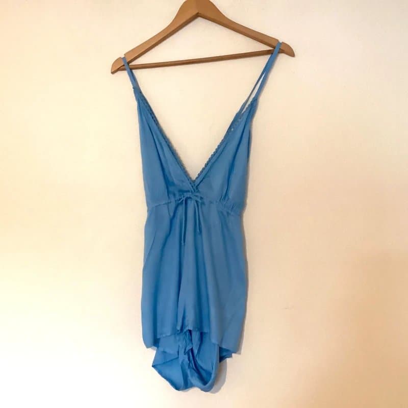 ASOS Asos beach cover light blue jumpsuit playsuit size 6 worn once