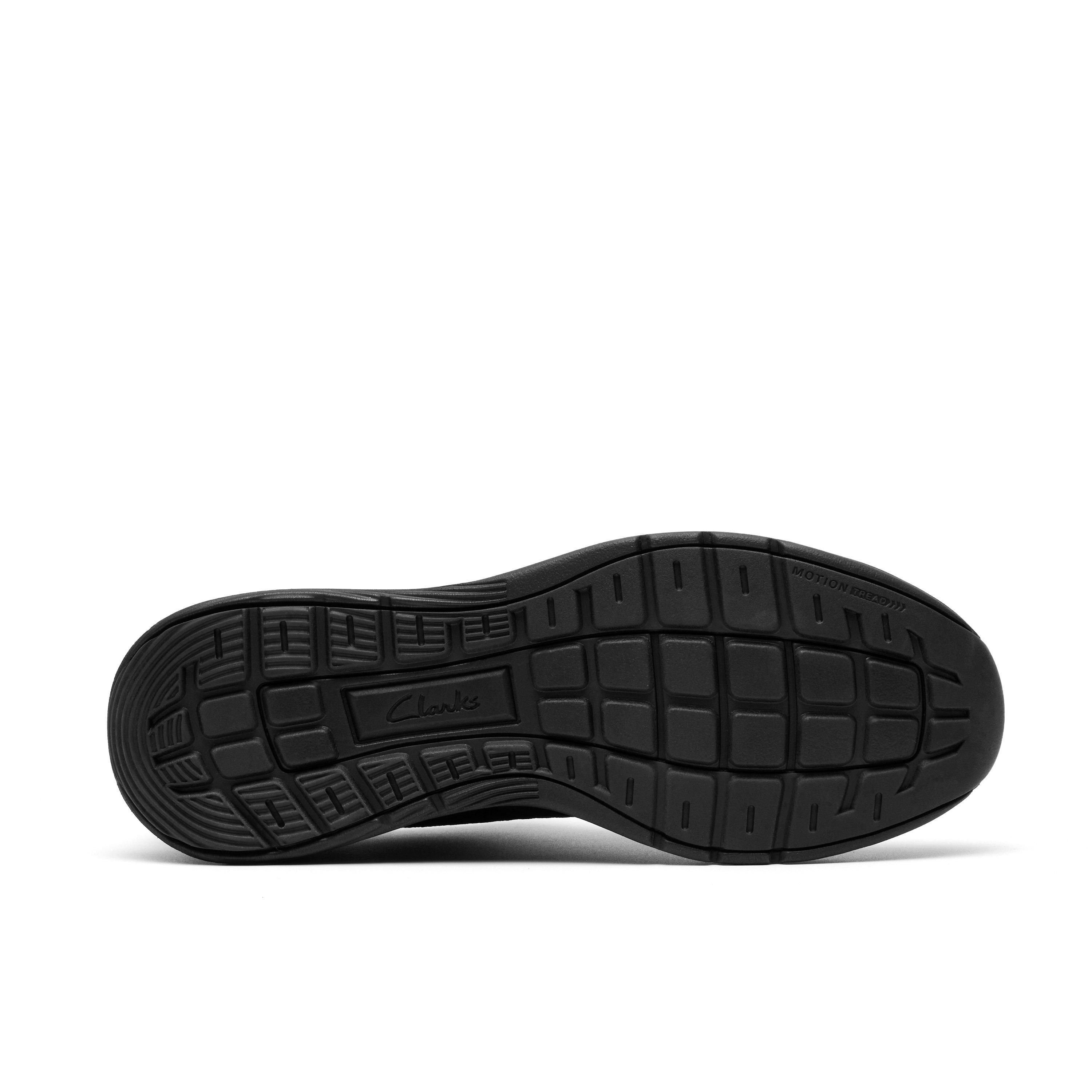 Clarks Clarks Men's Motion Trek LT Black Knit Trainers, Lace Up - 3