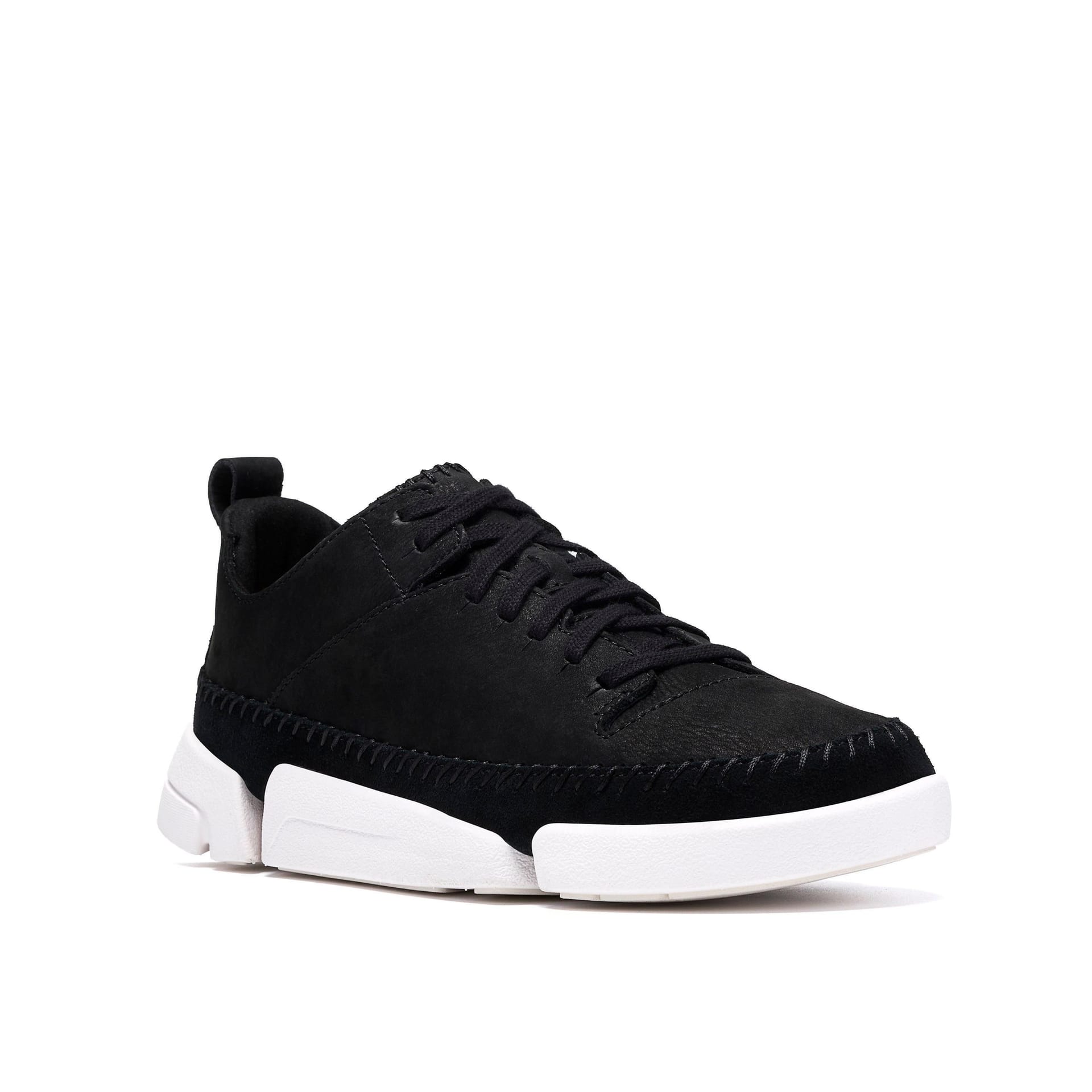 Clarks Clarks Men's Trigenic 2 Flex Black Nubuck Trainers, Lace Up - 4