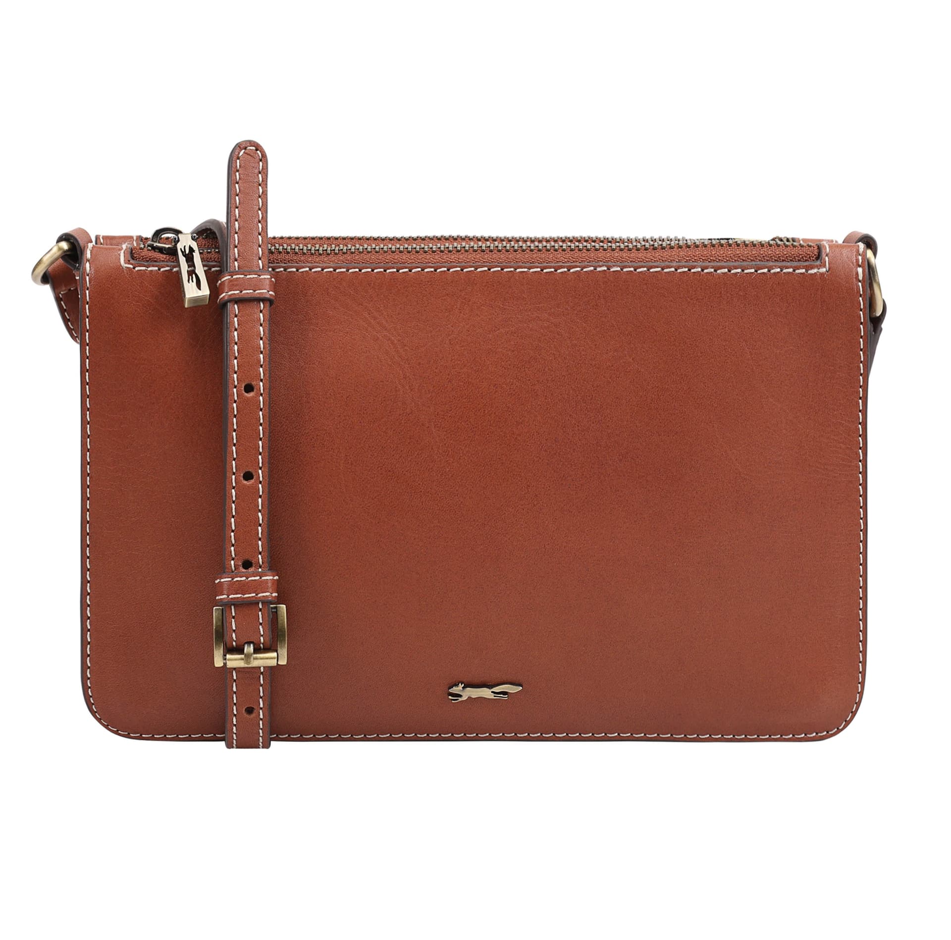 Paul Costelloe Paul Costelloe Women's Colmar Leather Cross Body Bag in Brown
