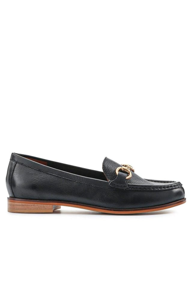 Jones Bootmaker Jones Bootmaker Women's Tadley Leather Loafers in Black - 2