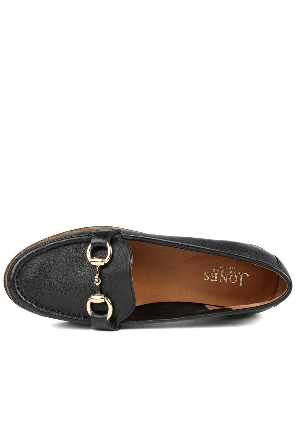 Jones Bootmaker Jones Bootmaker Women's Tadley Leather Loafers in Black - 4