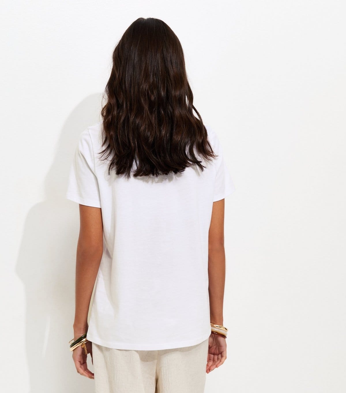 New Look Women's White Cotton Wildflower Print T-Shirt New Look - 4