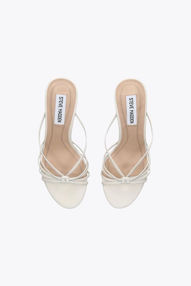 Steve Madden STEVE MADDEN Women's 'Edna White' Leather Heels in White - 2