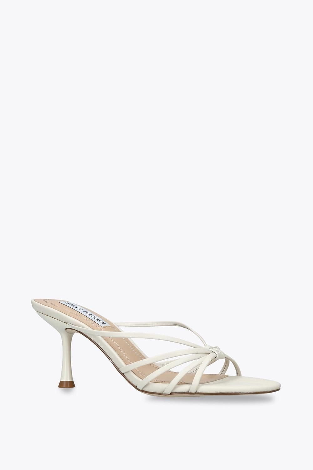 Steve Madden STEVE MADDEN Women's 'Edna White' Leather Heels in White - 4