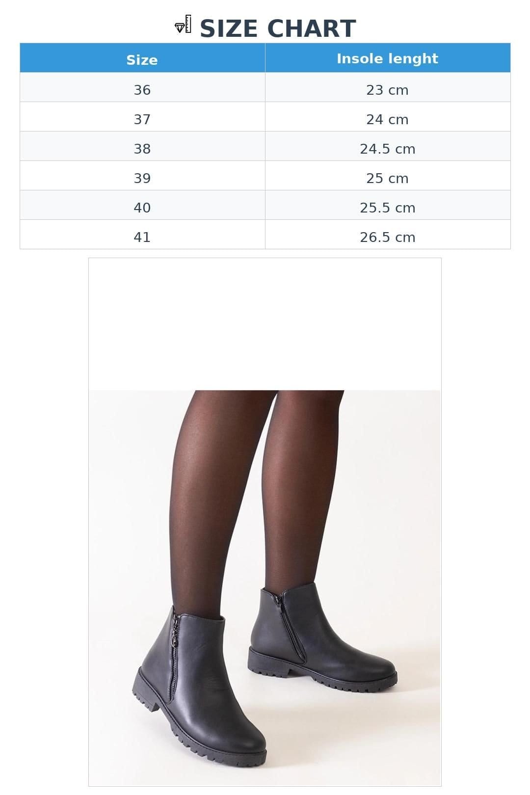 Love Lace Love Lace Women's Elegant Ankle Boots with Metal Inserts & Zip Closure in Black - 4