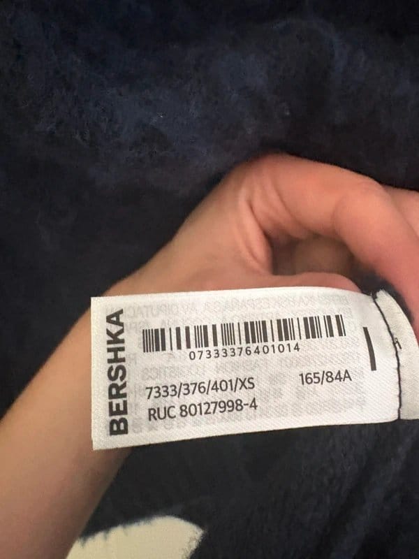 Bershka Navy Blue Knit Sweater