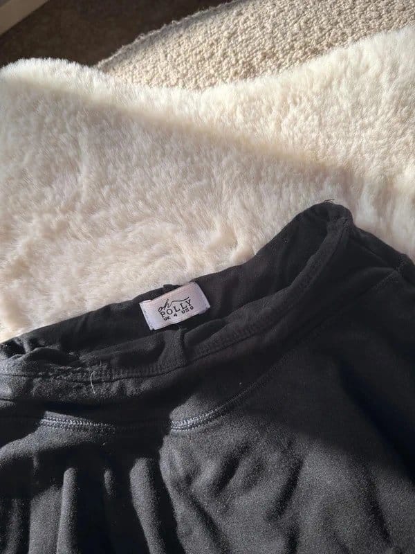 Oh Polly Black Mini Skort