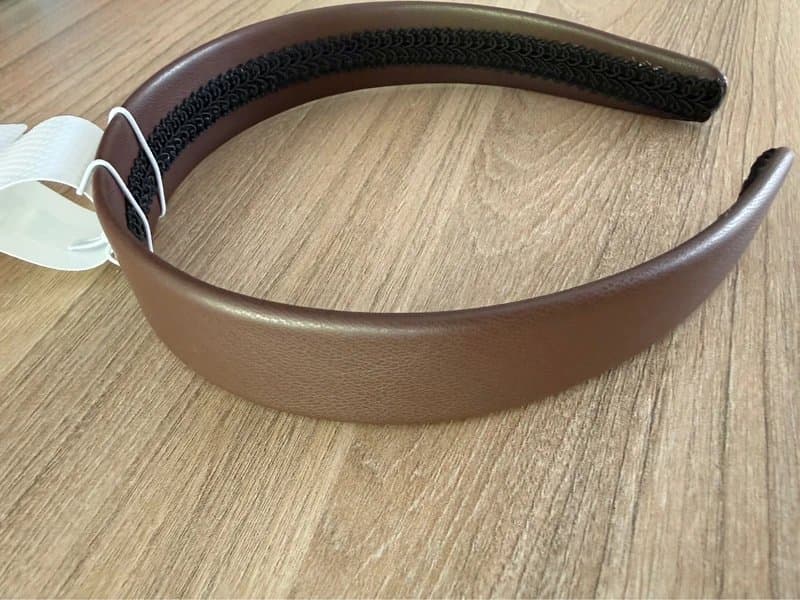 New Look New Look brown leather headband