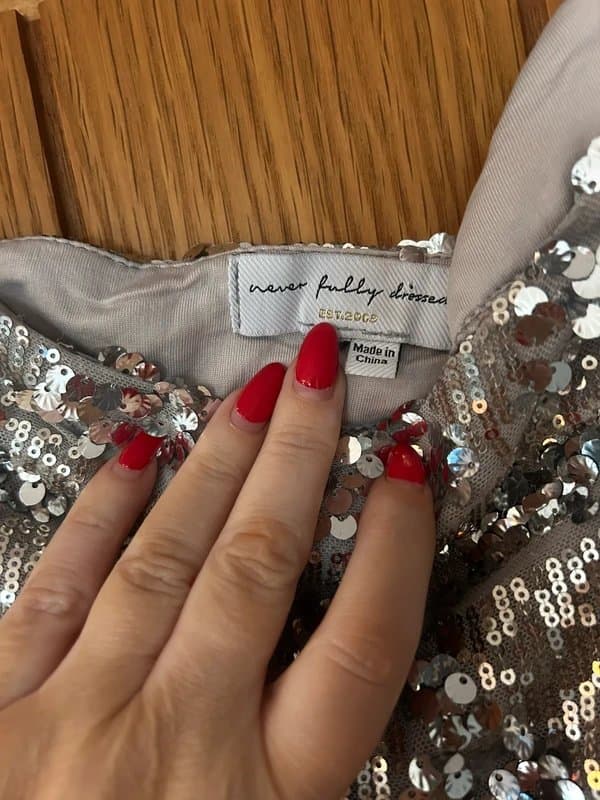 Never Fully Dressed Never fully dressed sequin trousers