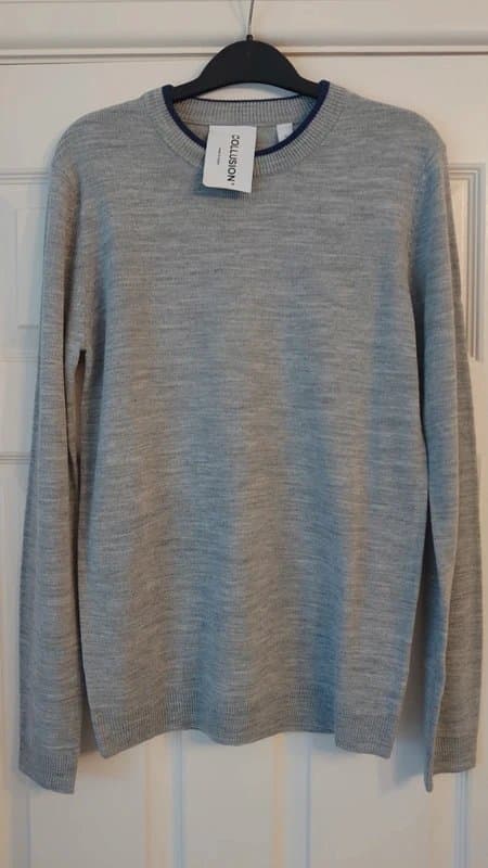 Collusion Mens Collusion grey sweater/jumper