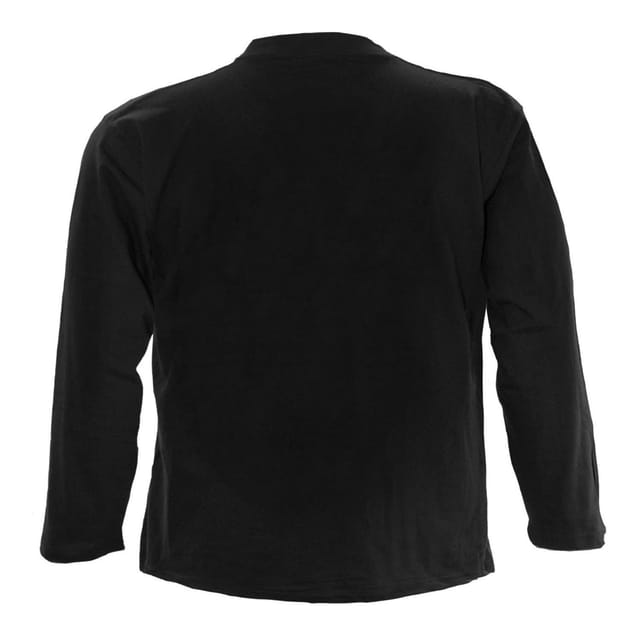 Spiral Direct Spiral Direct Men's Plain Long-Sleeved T-Shirt in Black - 2