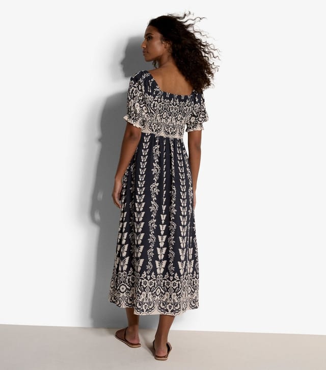 Apricot Women's Navy Butterflies Print Dress Apricot New Look - 3