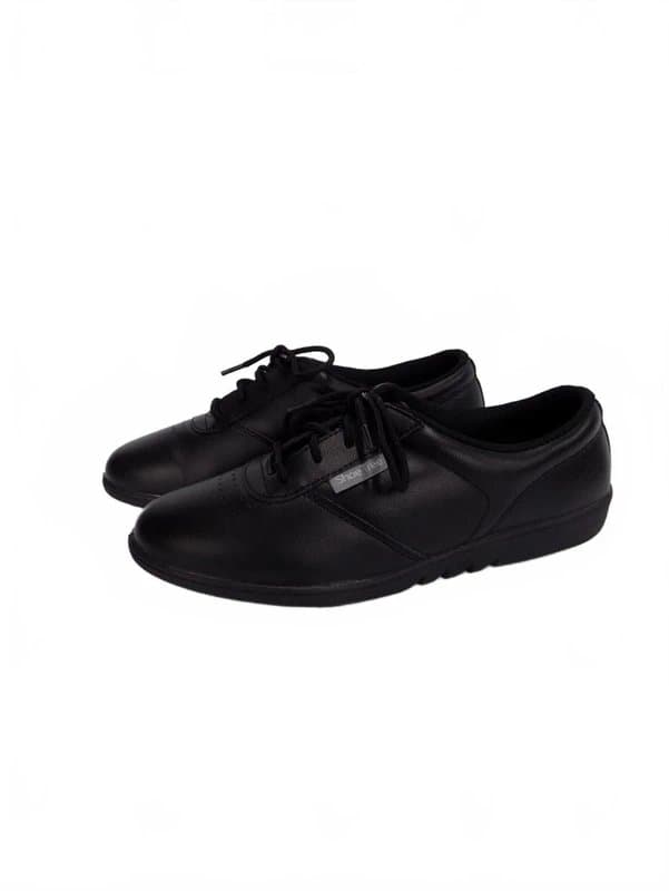 Shoe Tree Black Comfort Shoes Lace Up UK 6 Womens Low Flat Heel Lightweight Shoe Tree