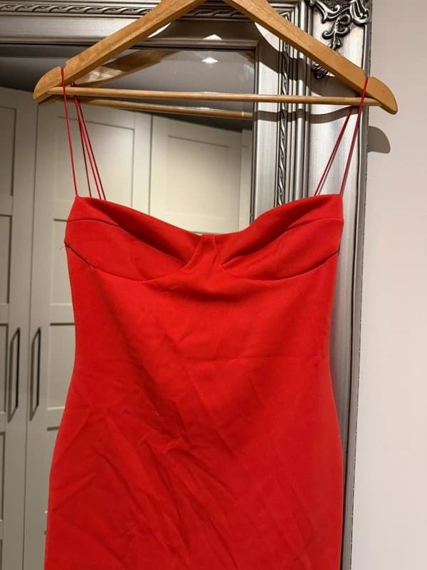 ASOS Red maxi pencil dress