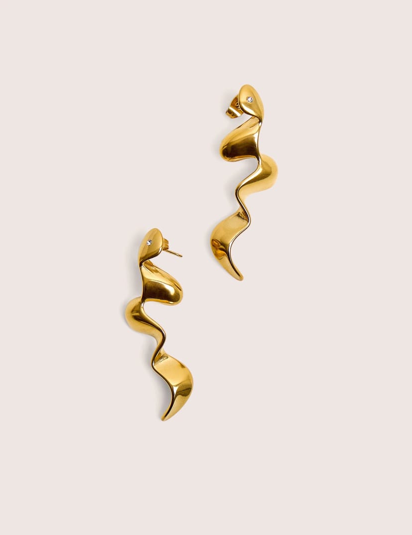 Public Desire Abstract Swirl Earrings - 1