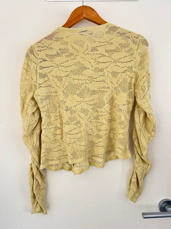 Topshop lace asymmetrical long sleeve