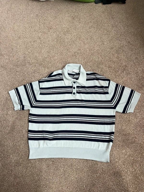 Bershka Bershka Cropped Boxy Polo Shirt