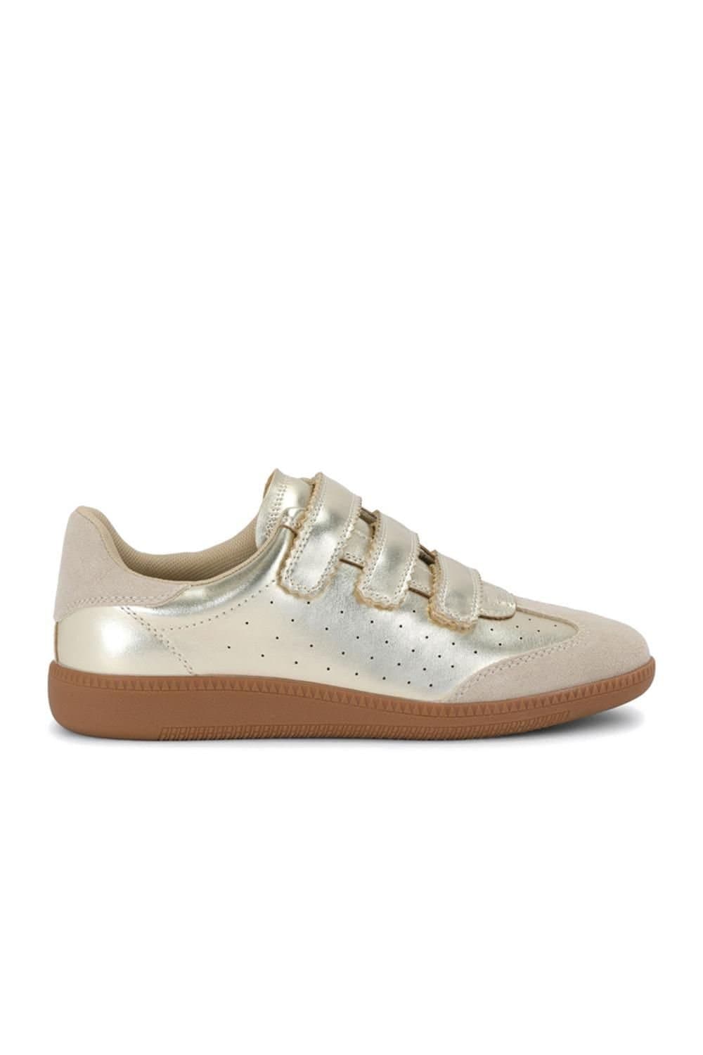 Steve Madden STEVE MADDEN Women's 'Momentum Gold Suede' Trainers