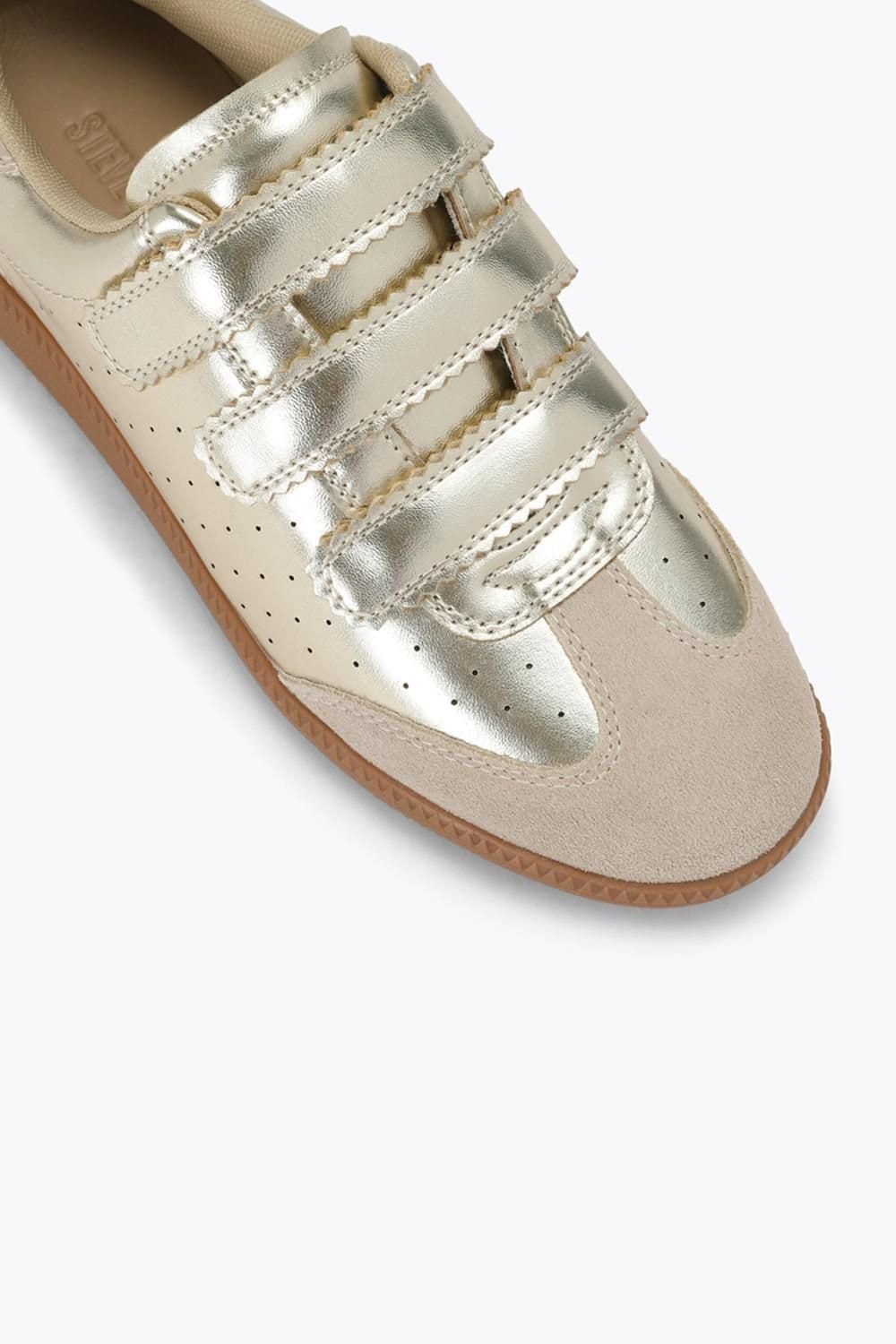 Steve Madden STEVE MADDEN Women's 'Momentum Gold Suede' Trainers - 4