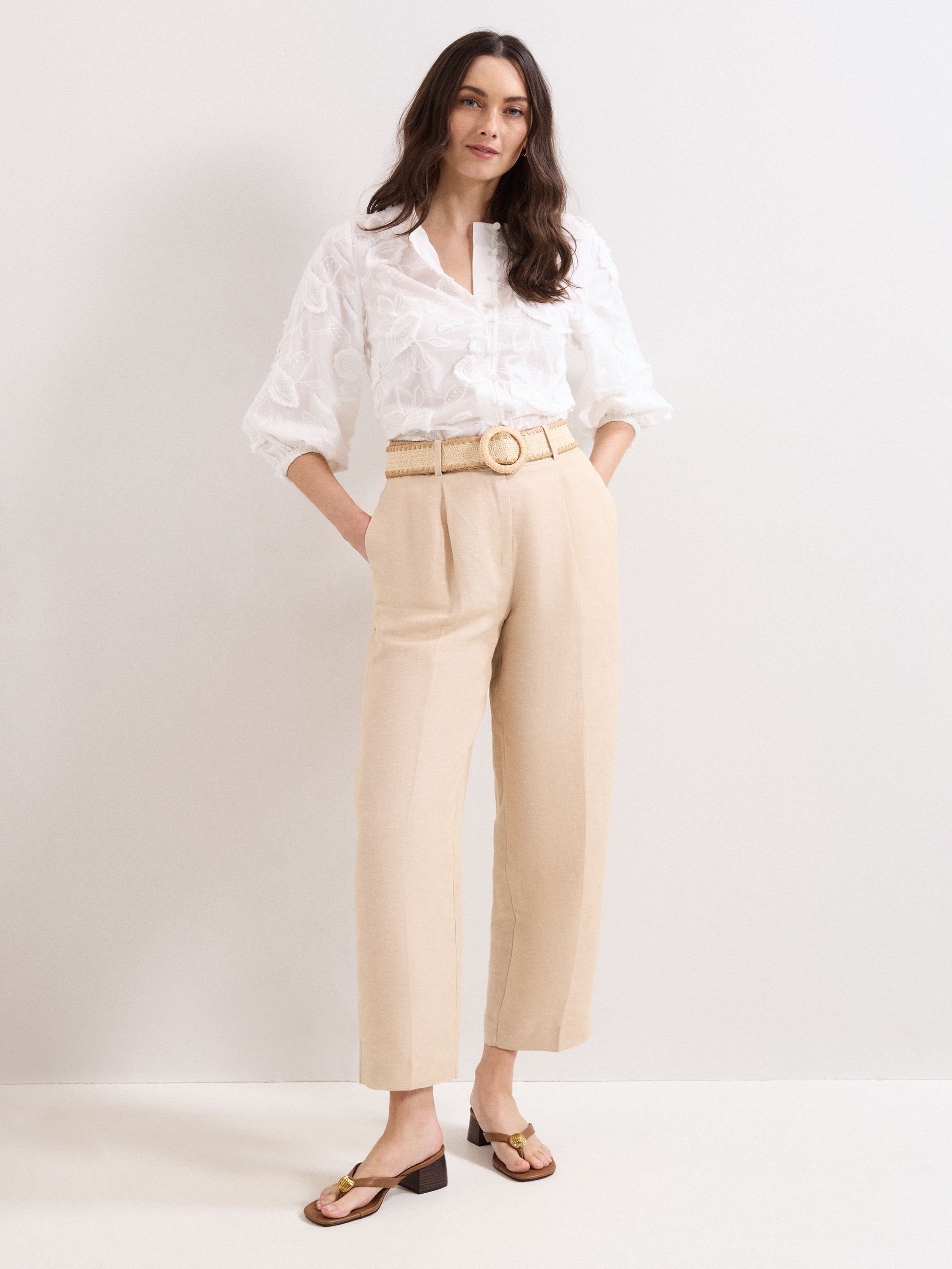 Phase Eight Phase Eight Women's Daisy Texture Blouse in White - 2